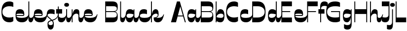 Celestine Black font