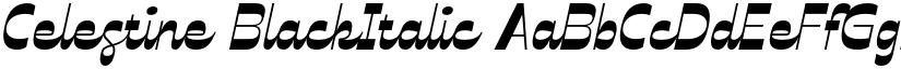 Celestine BlackItalic font