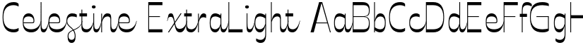 Celestine ExtraLight font