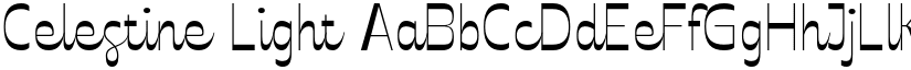 Celestine Light font