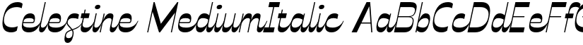 Celestine MediumItalic font