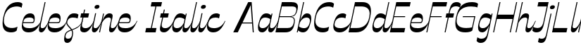 Celestine Italic font