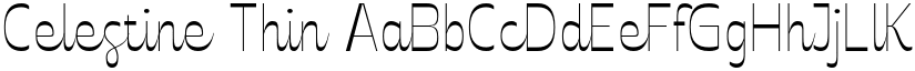 Celestine Thin font