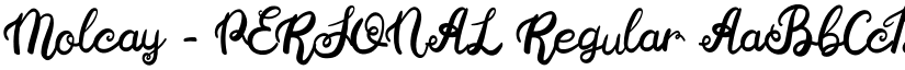 Molcay - PERSONAL Regular font