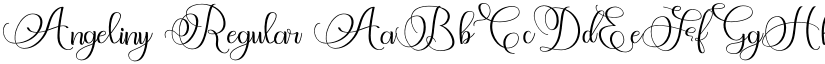 Angeliny Regular font