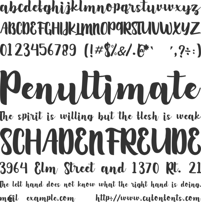 Silvia Aurelly font preview
