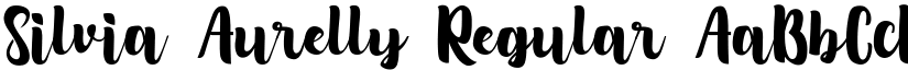 Silvia Aurelly Regular font