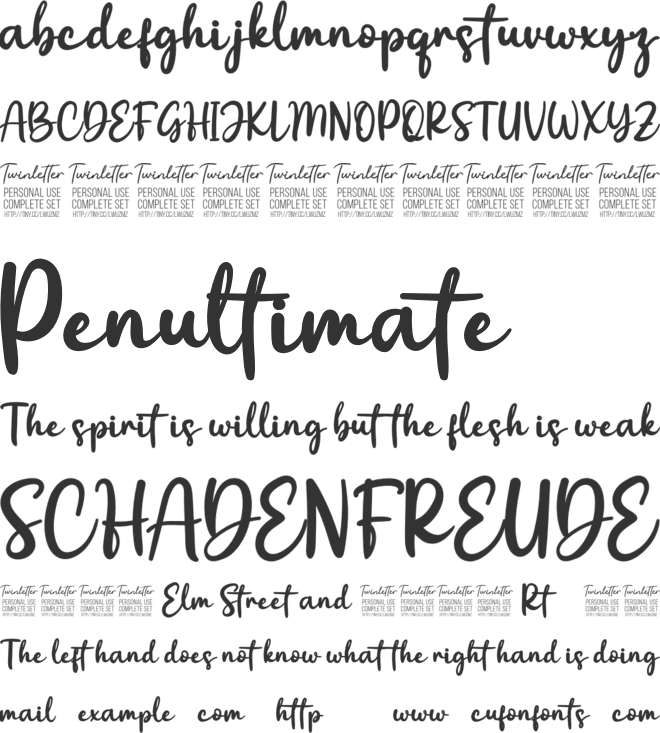 Weetton font preview