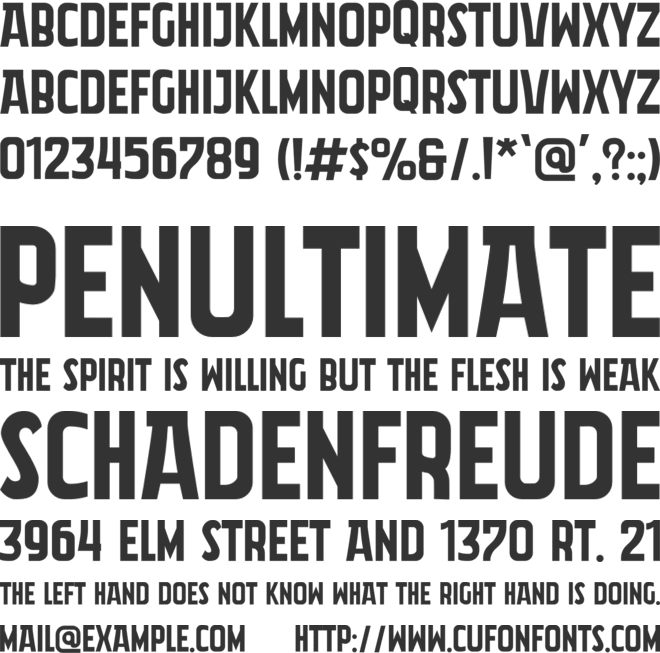 Akira Jimbo font preview