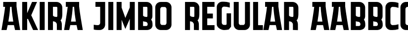 Akira Jimbo Regular font