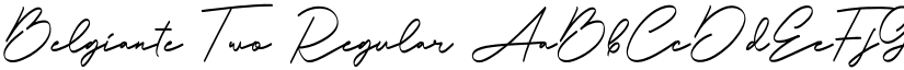 Belgiante Two Regular font