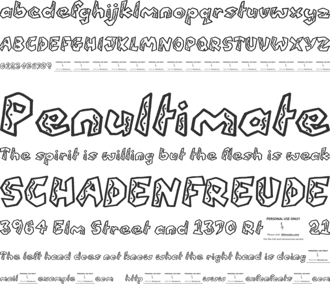 QUARANTINE festival (PERSONAL U font preview