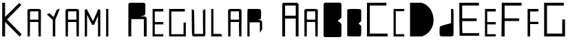 Kayami Regular font