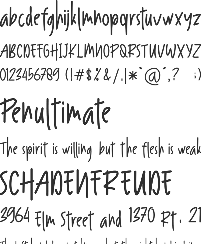 Ramolla font preview