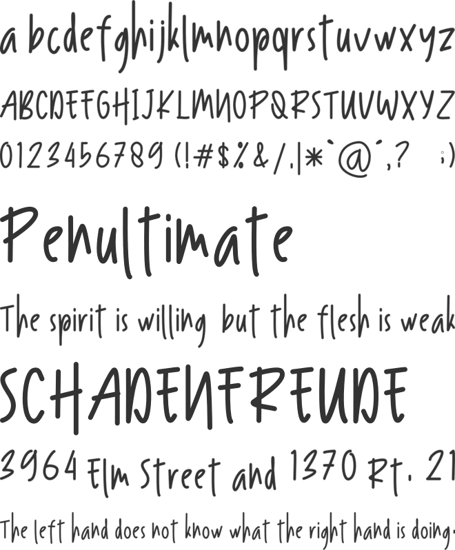 Ramolla font preview