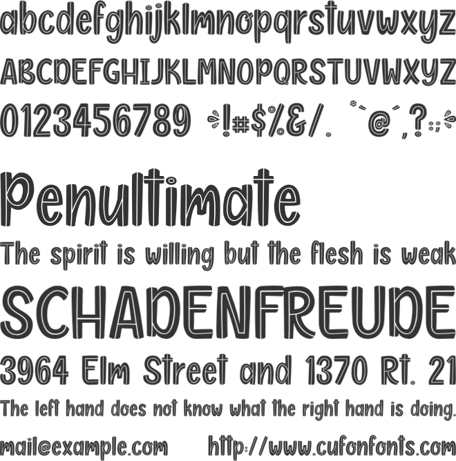 Monicha - Personal Use font preview