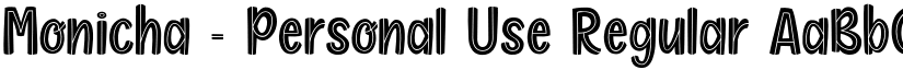 Monicha - Personal Use Regular font