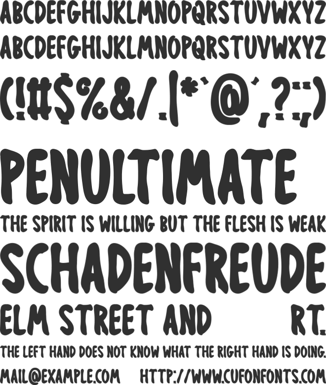 Obsessed Halloween font preview