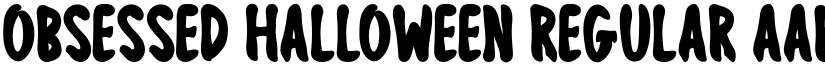 Obsessed Halloween Regular font