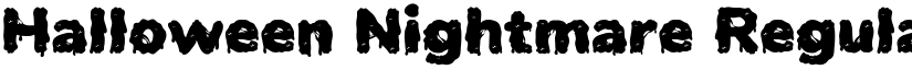 Halloween Nightmare Regular font