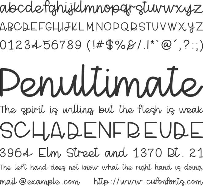 PosterChild font preview