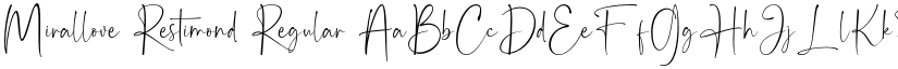 Mirallove Restimond Regular font