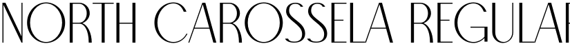 North Carossela Regular font