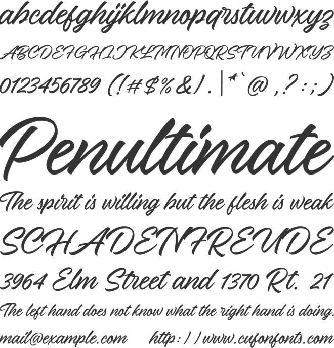 Lingkari Heart font preview