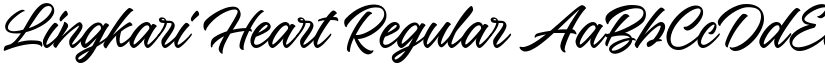 Lingkari Heart Regular font