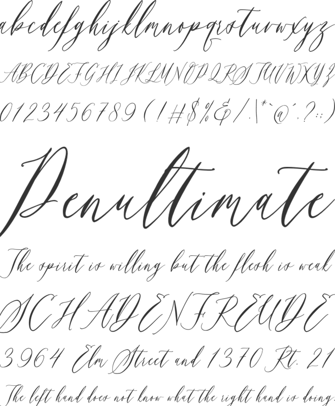 Swaziland font preview