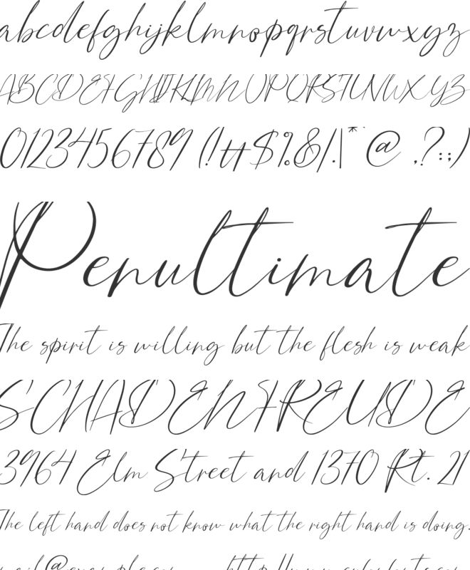 Bonstage font preview