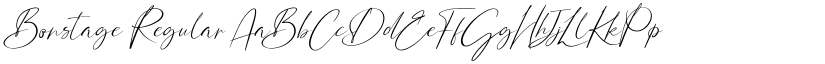 Bonstage Regular font