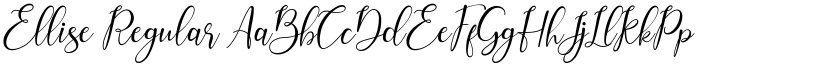 Ellise Regular font