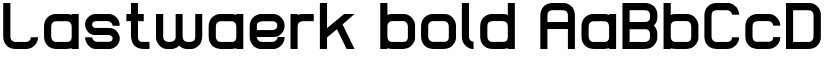 Lastwaerk bold font