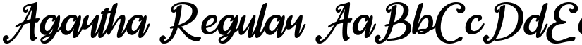 Agartha Regular font