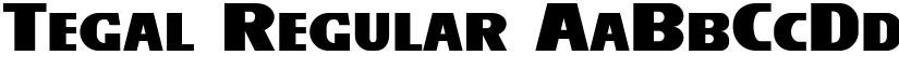 Tegal Regular font