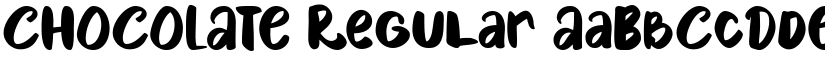 CHOCOLATE Regular font