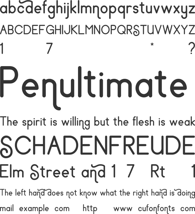 Sundylle font preview