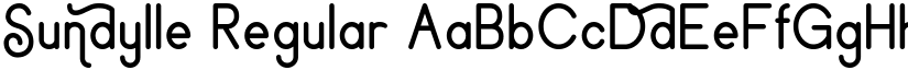 Sundylle Regular font