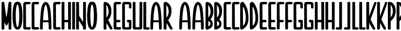 MOCCACHINO Regular font