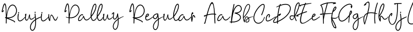 Riujin Palluy Regular font