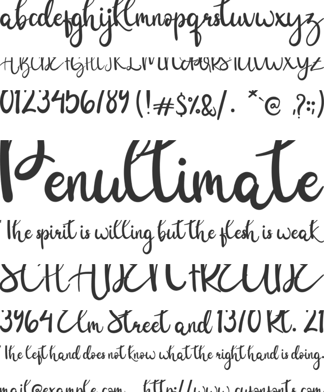 Balleroga font preview