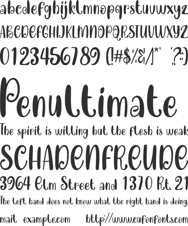 Happy Baby font preview