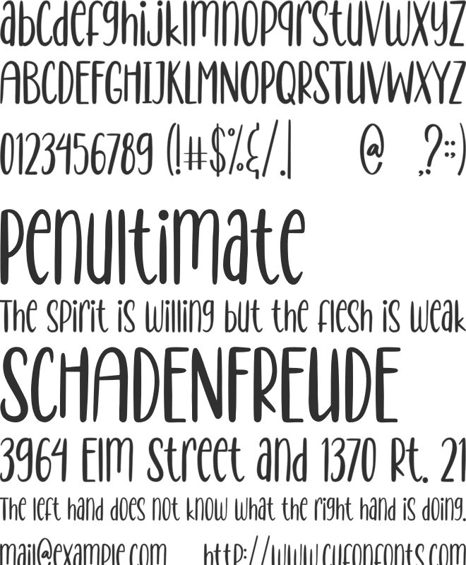 Healthy World font preview
