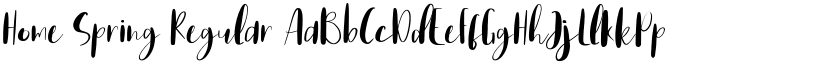 Home Spring Regular font