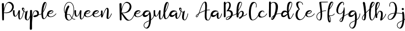 Purple Queen Regular font