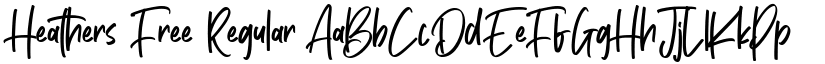 Heathers Free Regular font