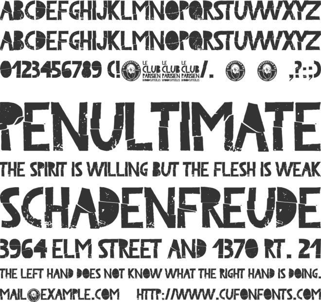 Le Club Parisien font preview