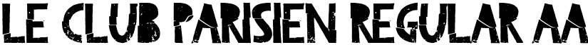 Le Club Parisien Regular font