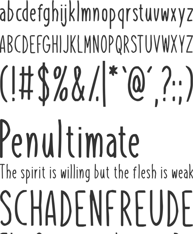 Veritas Christmas font preview